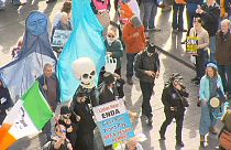 A vízdíj ellen tüntettek Dublinban