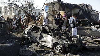 Saudi Arabia-led coalition strikes at Houthi targets in Yemen