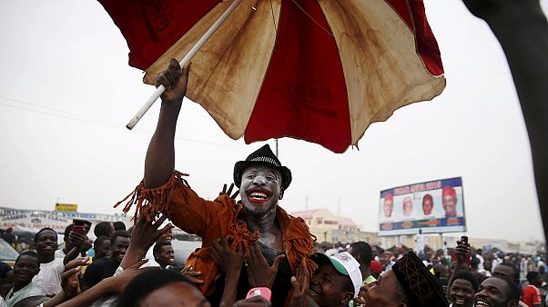 Celebrations in Nigeria as ex-military ruler Buhari wins presidency Celebrations in Nigeria as ex-military ruler Buhari wins presidency