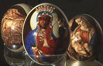 Madonna- és Krisztus-ábrázolások húsvéti tojásokon