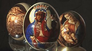 L'oeuf de Pâques décoré, objet d'art en Pologne