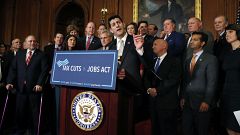Image: House Republicans speak to the media on Capitol Hill following Thurs