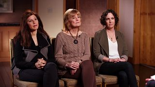 Image: Women speak about their accustations of sexual misconduct against ac