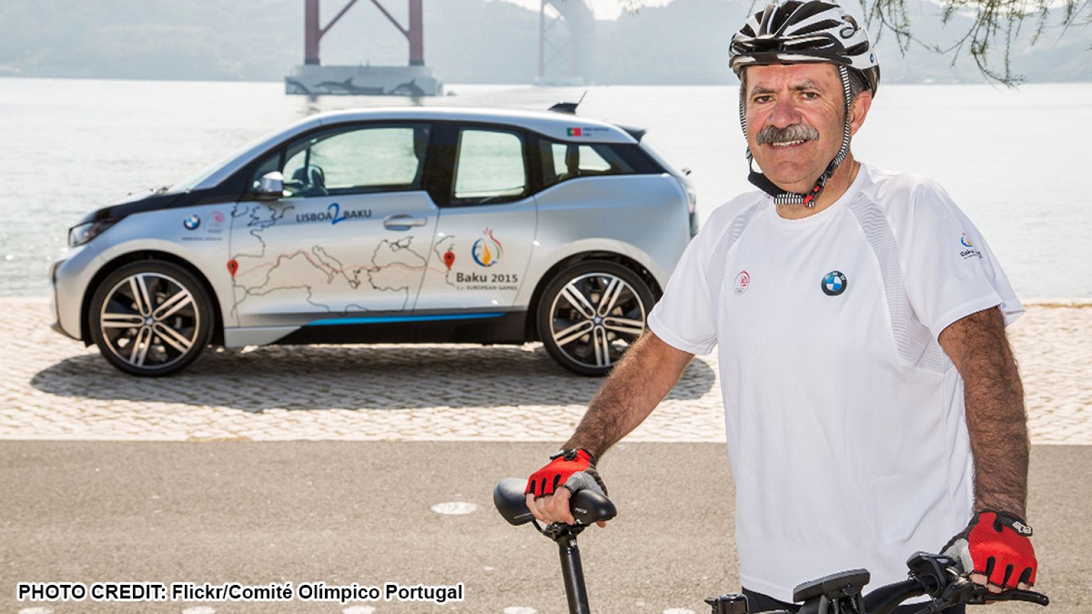 Jogos Europeus 2015: Aos 53 anos, português vai pedalar 6.800 km de Lisboa a Baku