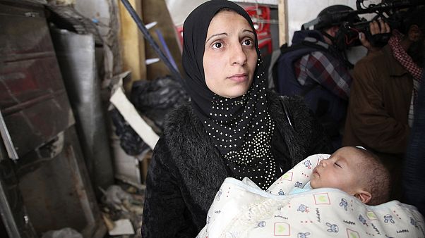Gaza se moviliza en apoyo de los refugiados palestinos del campo de Yarmuk Gaza se moviliza en apoyo de los refugiados palestinos del campo de Yarmuk