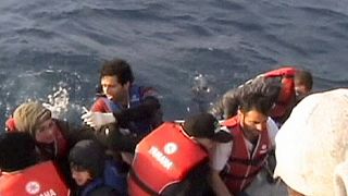 Turkish coast guards rescue over 50 Syrian migrants as their boat sank