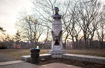 Snowden-szobor (volt) Brooklynban