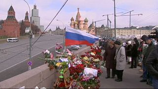 40 jours après le meurtre de Nemtsov, minute de silence à Moscou