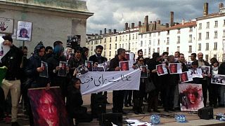 فعالان مدنی در شهر لیون فرانسه به قتل فرخنده اعتراض کردند