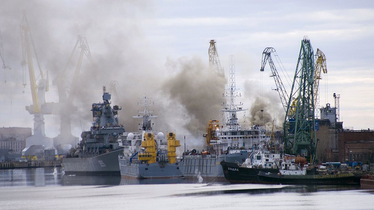 لا اصابات بشرية في حريق الغواصة الروسية "أوريل"