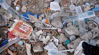 Image: Needles Used for Shooting Heroin and Other Opioids Litter the Ground