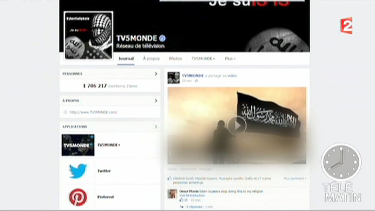 French TV network and websites taken over in hacking attack claimed by ISIL
