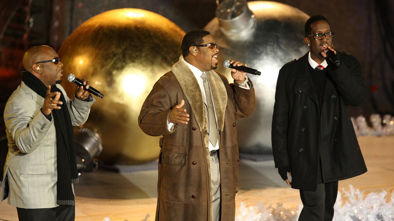Image: Boyz II Men perform on stage