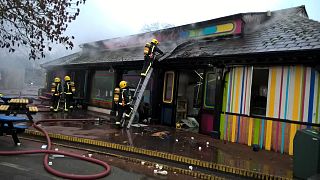 Image: London zoo fire