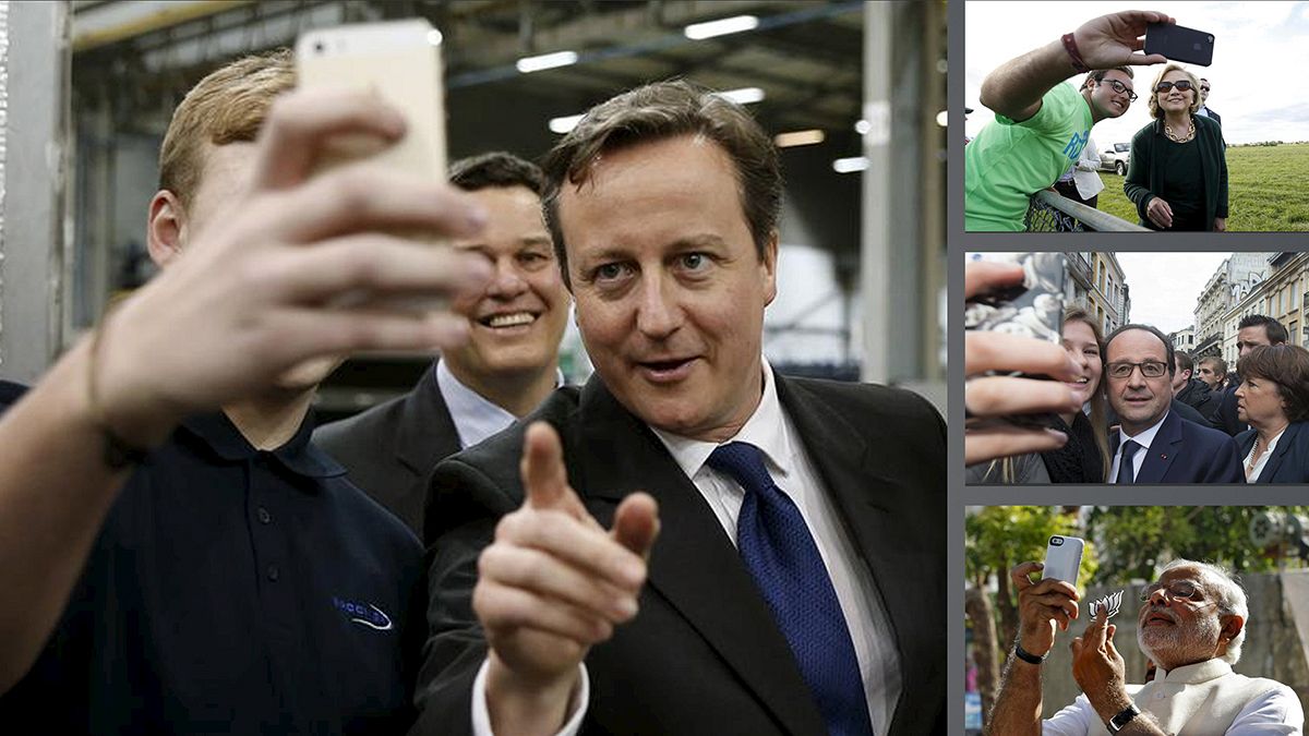 Politicians just can't resist posing for selfies