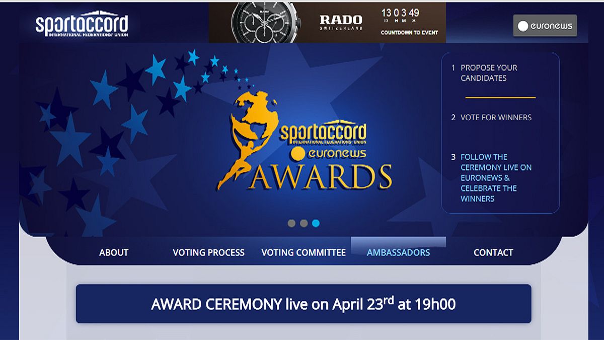 Vote : phase finale des prix officiels Euronews/SportAccord