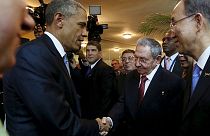 Küba ve ABD arasında tarihi tokalaşma