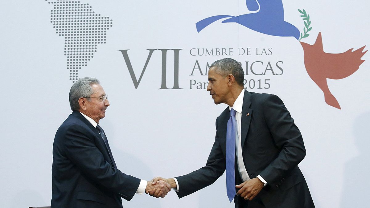 Historic US-Cuba talks between Obama and Castro