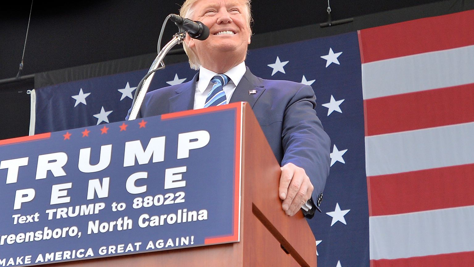 Image: Donald Trump Campaigns In Greensboro, North Carolina