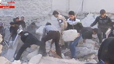 Robbantások a szíriai Aleppóban