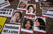 Ativistas chinesas em liberdade para já