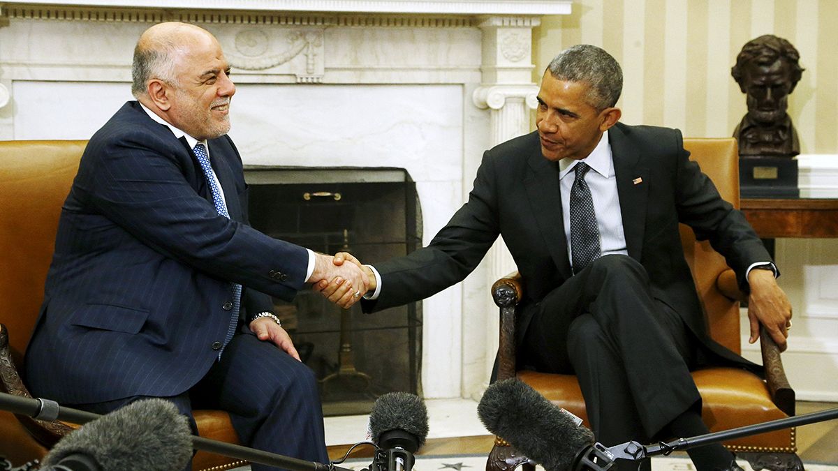 Obama endorses Iraqi premier and his fight against ISIL during White House visit
