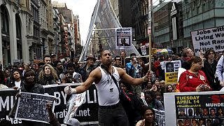 Manifestación en Nueva York contra los abusos raciales de la policía