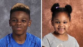 Image: Jeremiah Myers, 11; and Shanise Myers, 5