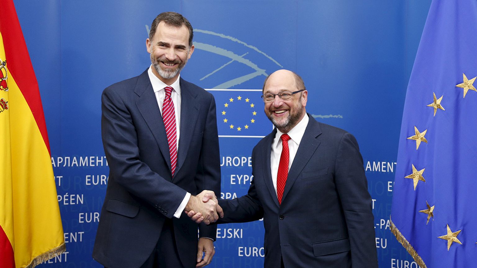 Primera visita del rey de España, Felipe VI, a las instituciones europeas