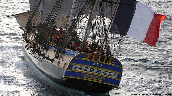 Cap sur l’Amérique : L’Hermione repart plus de deux siècles plus tard Cap sur l’Amérique : L’Hermione repart plus de deux siècles plus tard