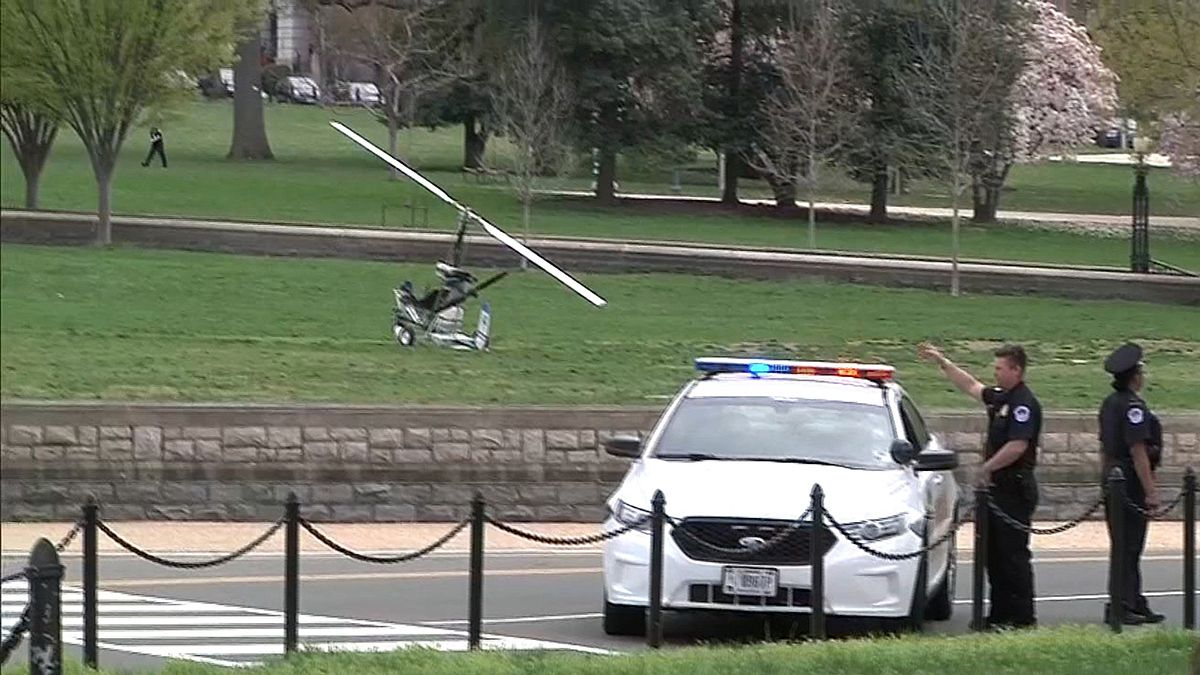 Helicopter makes unauthorised landing in US Capitol grounds