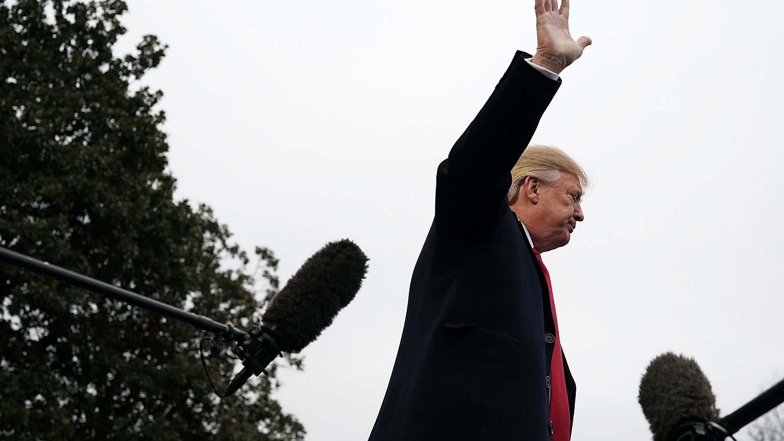 Image: President Donald Trump Departs The White House