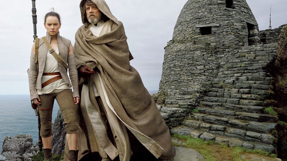 Image: Daisy Ridley and Mark Hamill in "The Last Jedi."