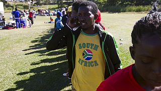 Zuma muestra su apoyo a las víctimas de la violencia xenófoba en Suráftica