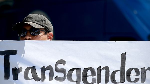 Protest of President Trump's proposed ban of transgender people serving in Protest of President Trump's proposed ban of transgender people serving in