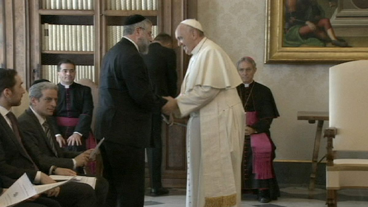 Le pape reçoit les responsables de la Conférence des rabbins européens