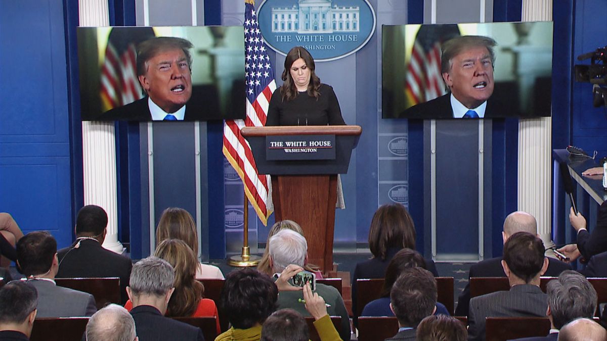 Image: White House Press Secretary Sarah Huckabee Sanders