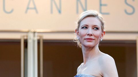 Image: FILE PHOTO: Cast member Cate Blanchett poses on the red carpet as sh