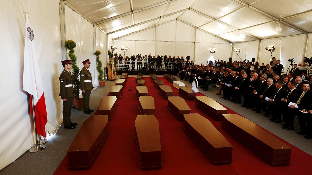 Drame de l'immigration : cérémonie funéraire à Malte