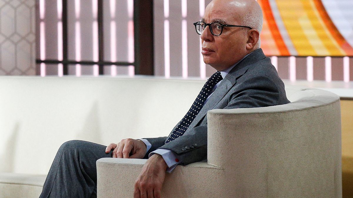 Image: Author Michael Wolff is seen on the set of NBC's 'Today' show prior 