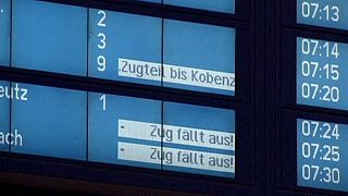 Allemagne : une nouvelle grève perturbe le trafic des trains