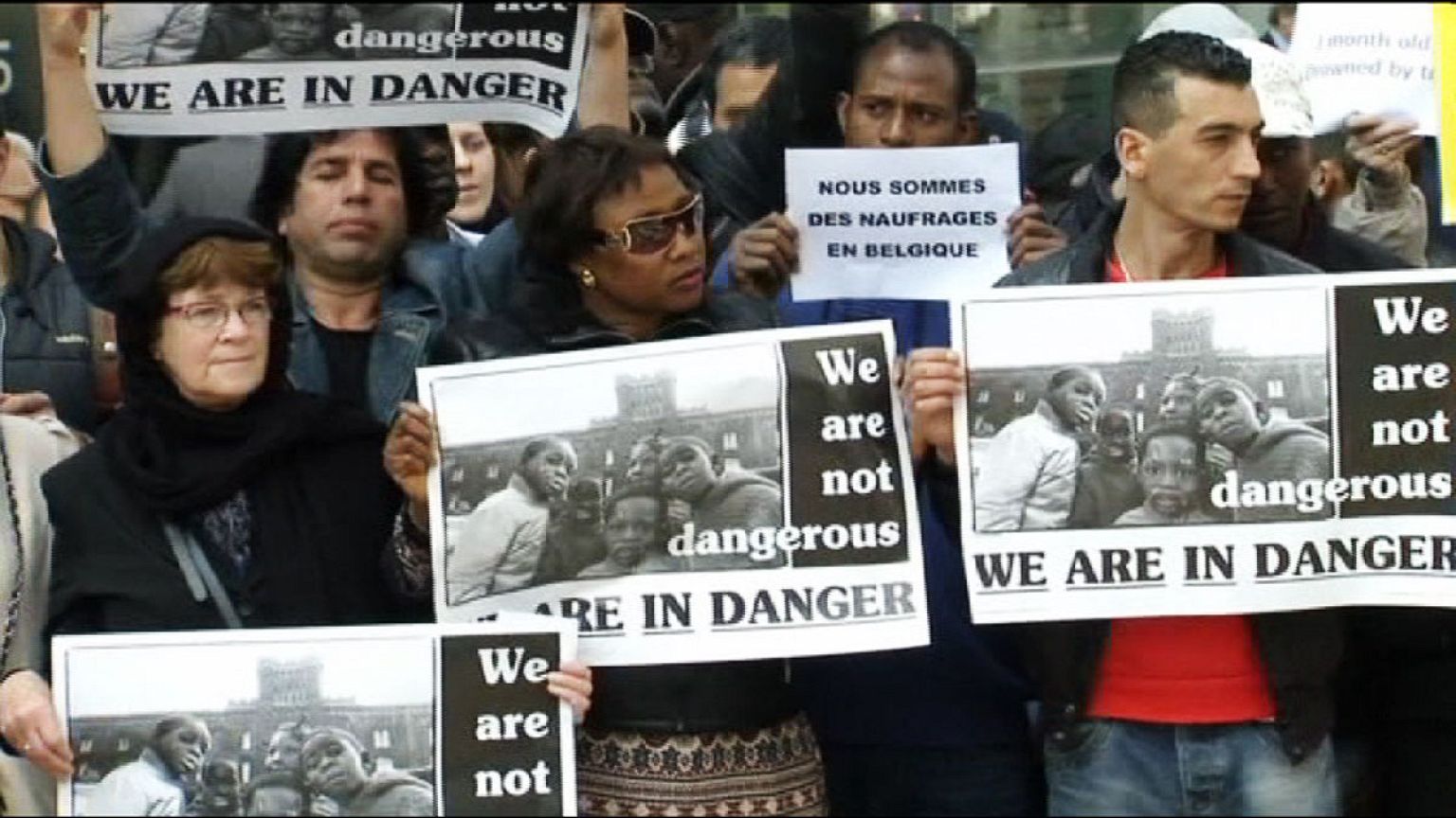 Amnesty International protest over migrant crisis in Europe