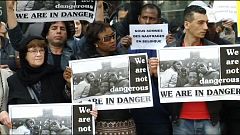 Amnesty International protest over migrant crisis in Europe