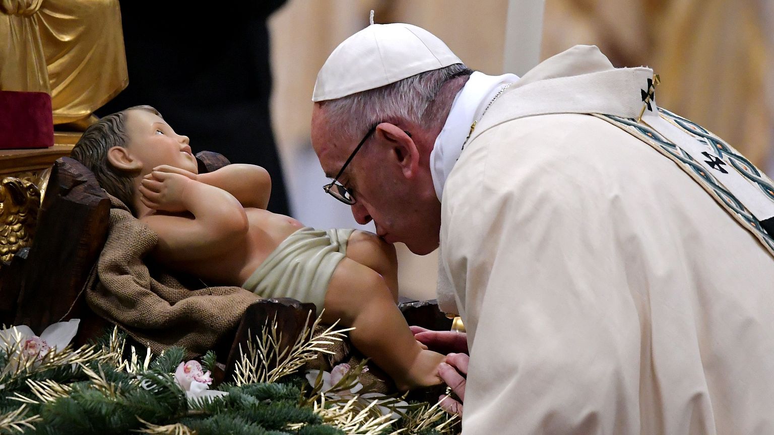 Image: TOPSHOT-VATICAN-POPE-MASS-EPIPHANY