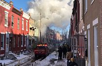 Image: Firefighters battled a blaze in the 2200 block of North Colorado Str