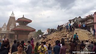 Many people killed and injured in powerful quake in Nepal