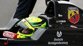 Following in his father's footsteps: Mick Schumacher shines in debut F4 race