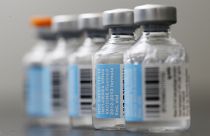 Image: Vials of flu vaccine