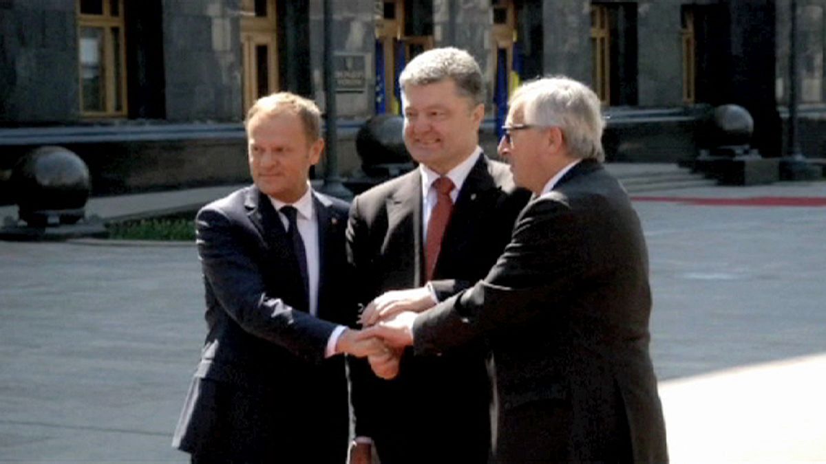 قمة اوروبية اوكرانية في كييف هي الاولى منذ حزيران يونيو من العام الماضي 2014