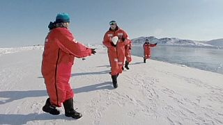 نخستین مسابقه راگبی در قطب شمال